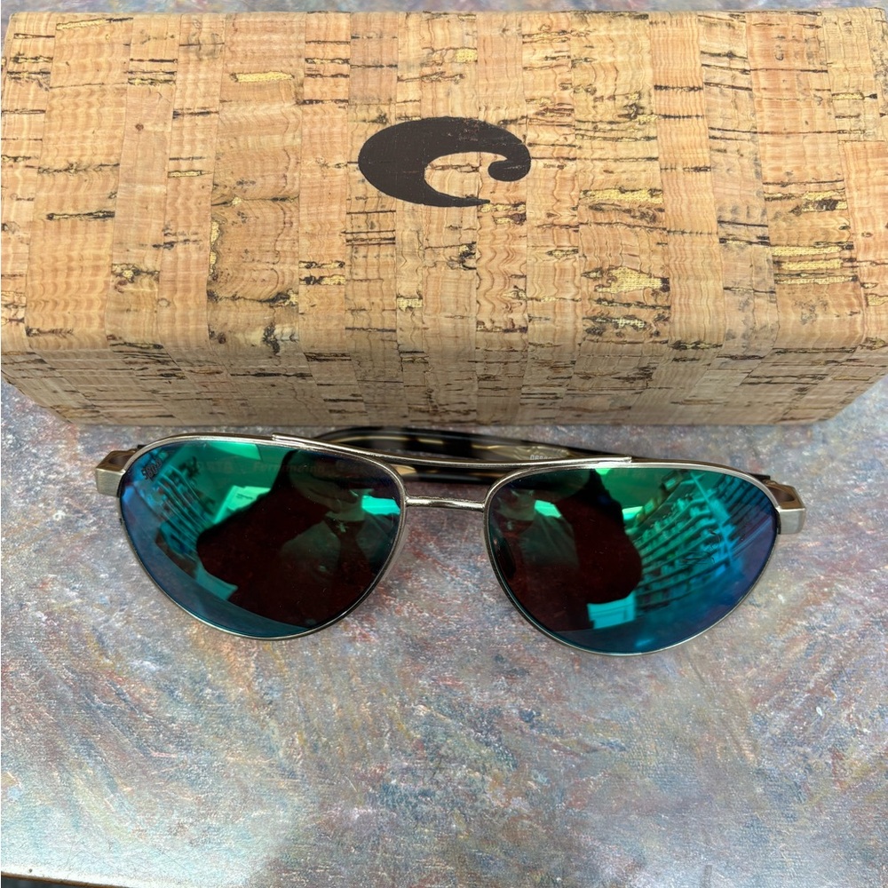 Costa Fernandina Sunglasses with Green Mirror Lenses